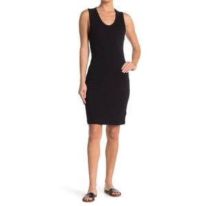 JAMES PERSE Supima Cotton Knit Black Sleeveless Tank Dress Size 1